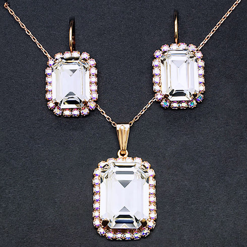 Комплект "Lurdes (Crystal)" с кристаллами Swarovski™